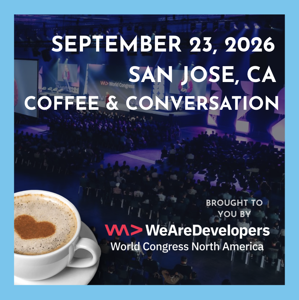 Coffee event at We Are Deelopers World Congress North America